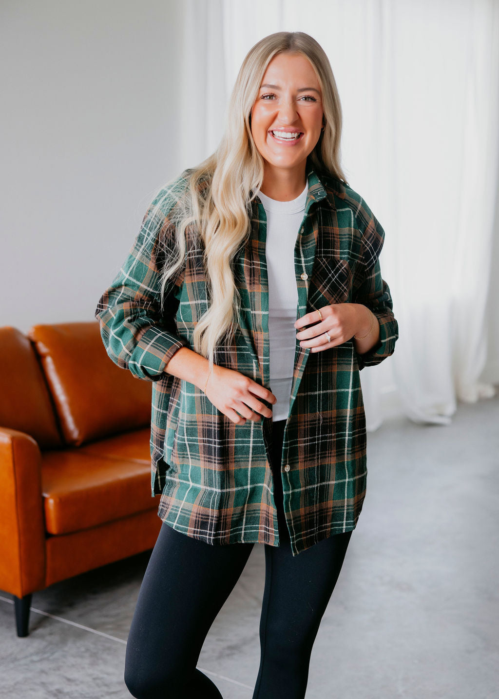 Katie Plaid Top