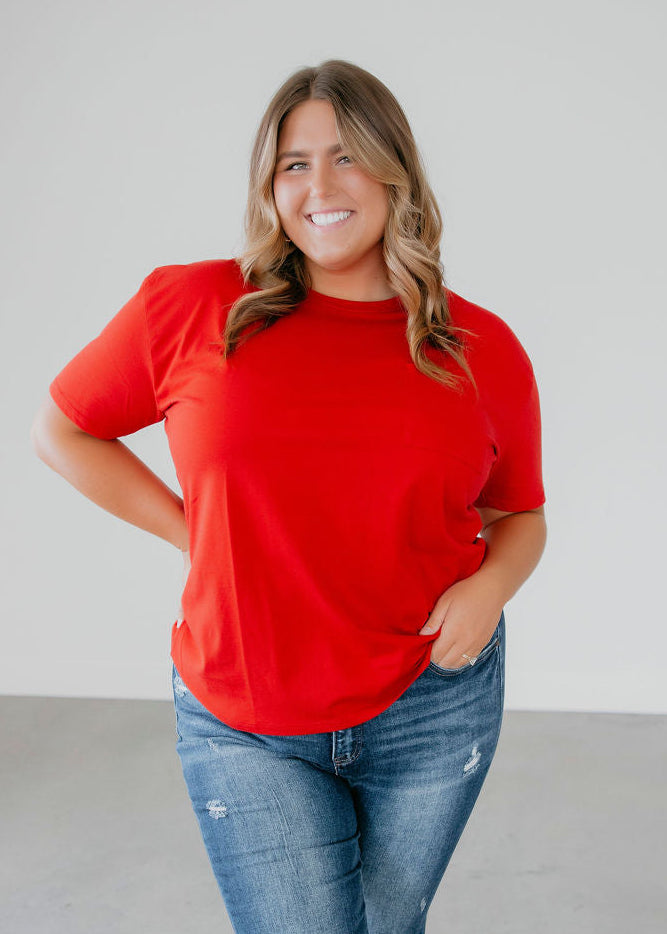 image of Lauren Pocket Tee by Lily & Lottie