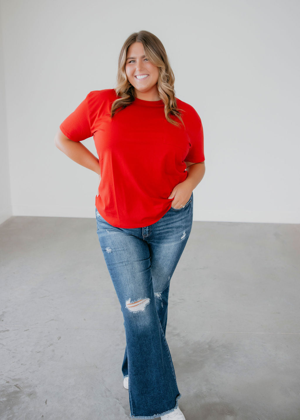 Lauren Pocket Tee by Lily & Lottie