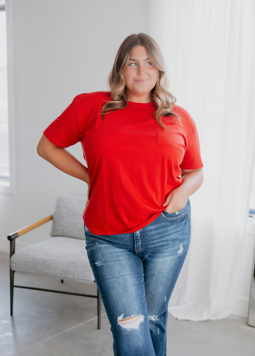 Lauren Pocket Tee by Lily & Lottie