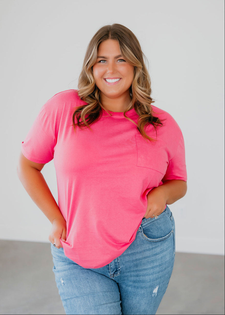 image of Lauren Pocket Tee by Lily & Lottie