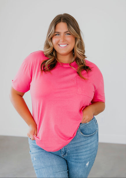 Lauren Pocket Tee by Lily & Lottie product view