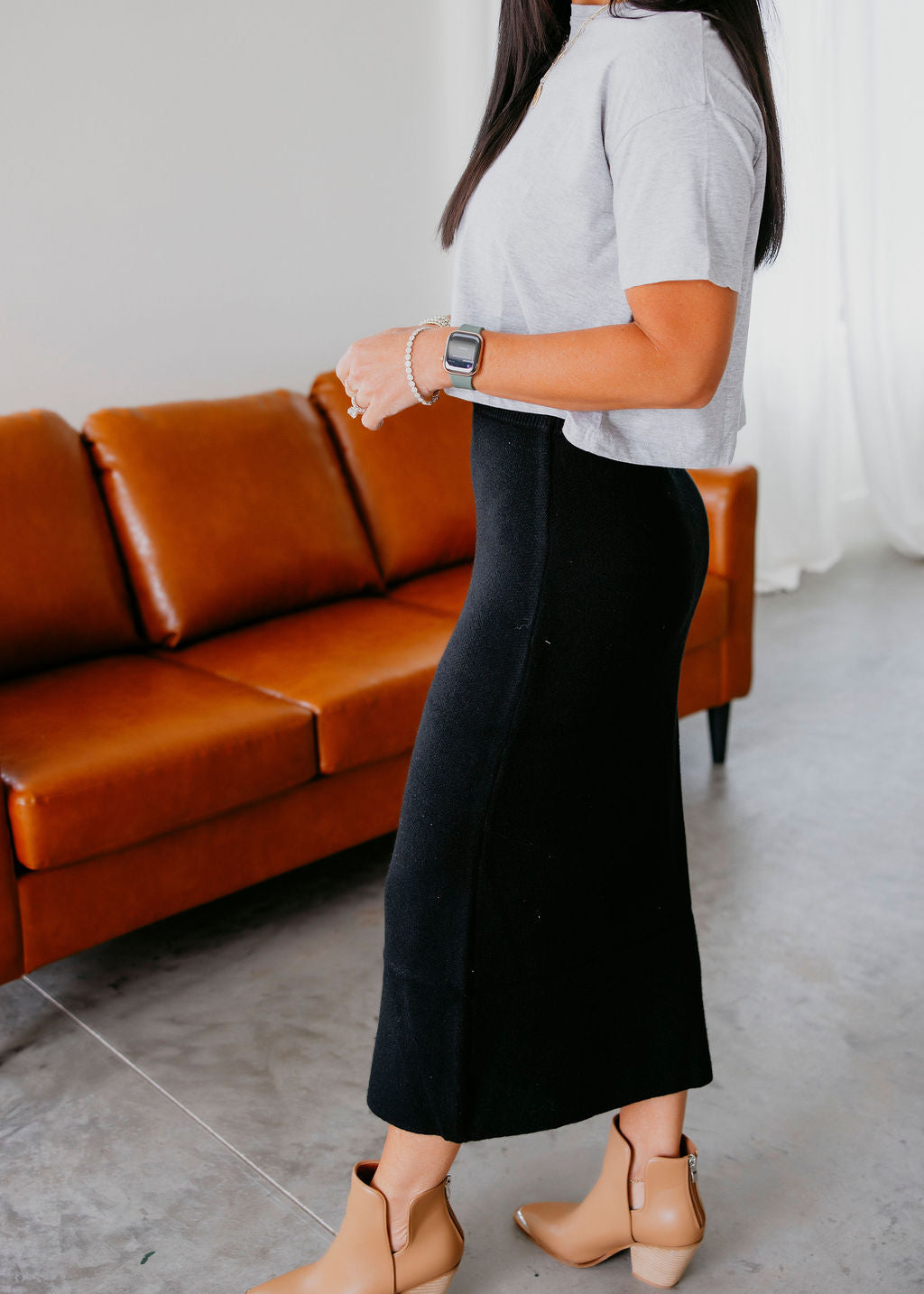 Hadleigh Midi Sweater Skirt