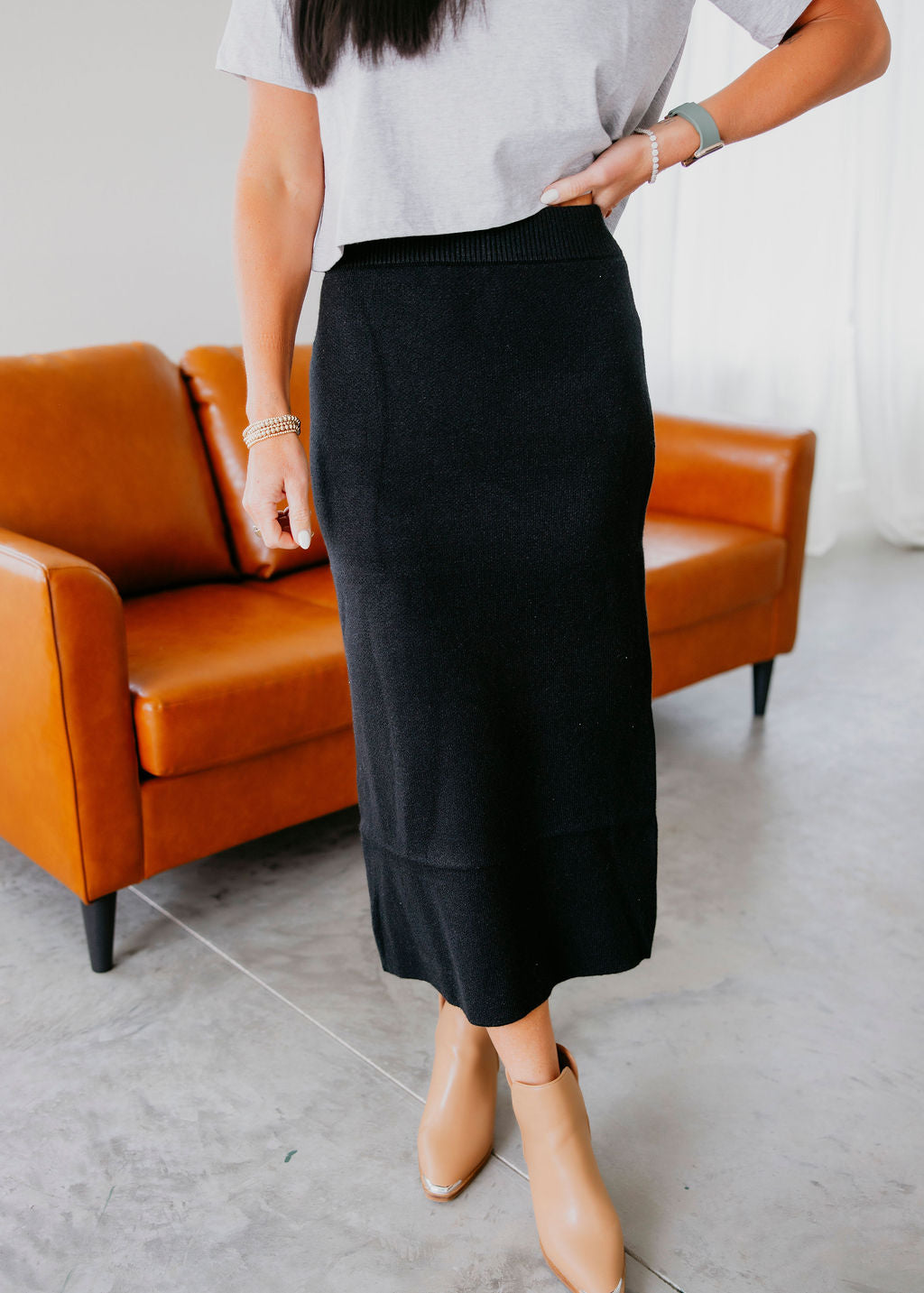 Hadleigh Midi Sweater Skirt