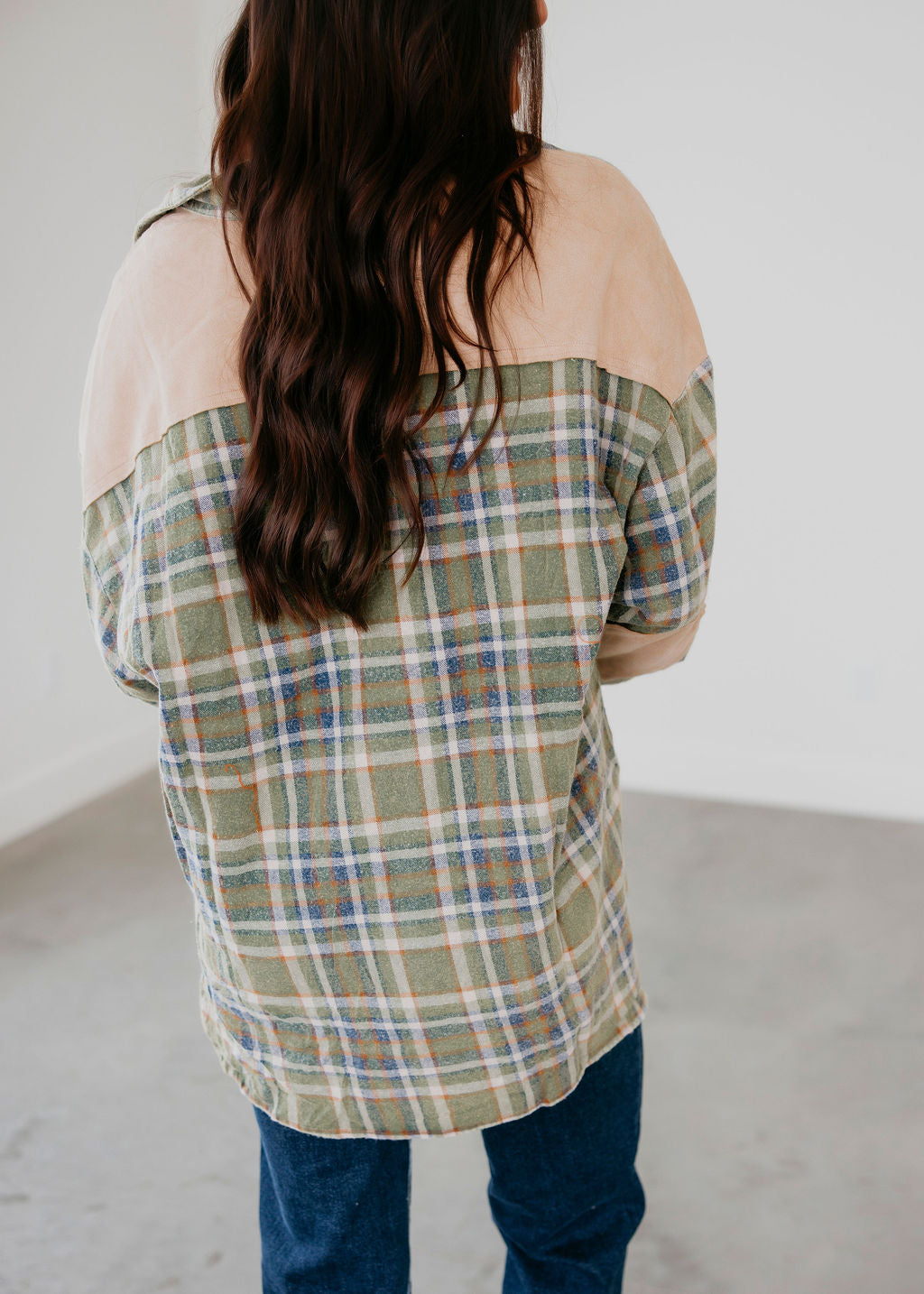 Santos Plaid Button Down Top