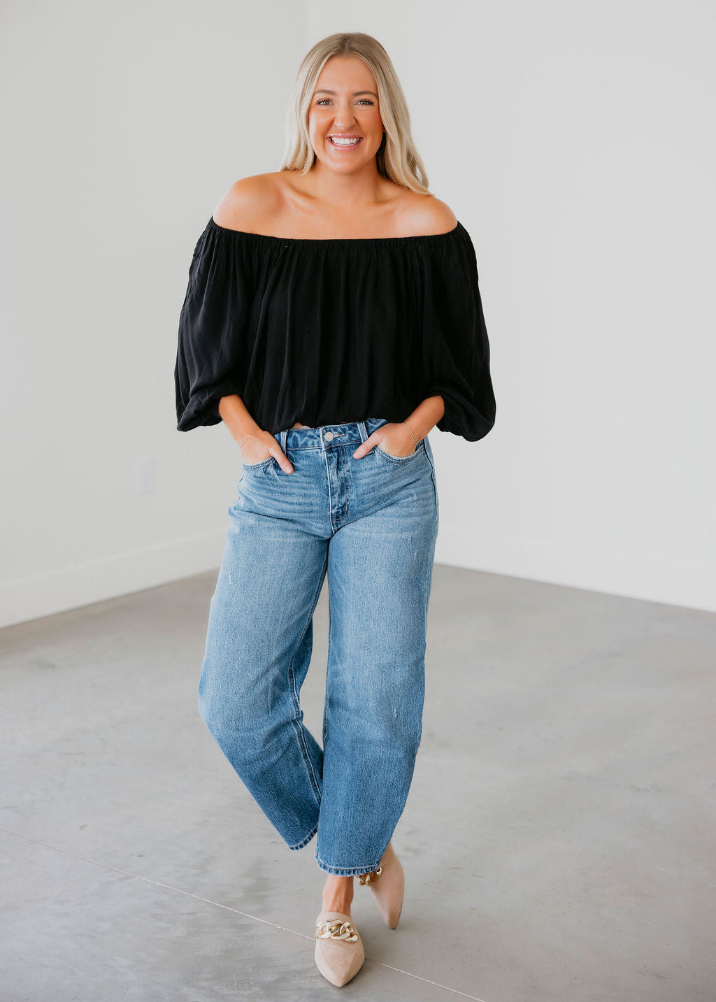 image of True Romance Off Shoulder Top