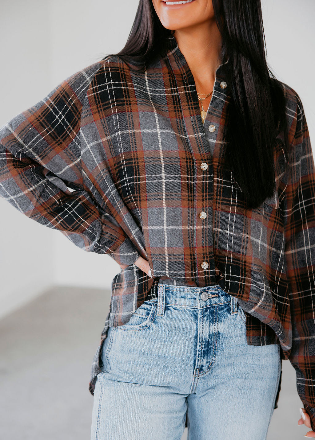 Katie Plaid Top