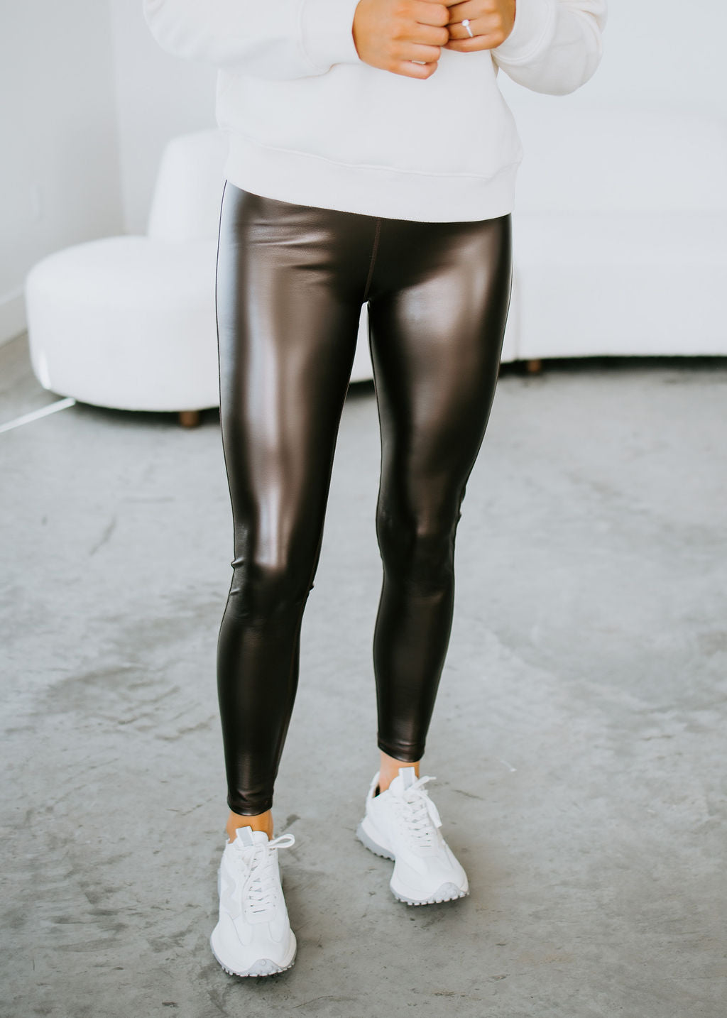 Upbeat Energy Glossy Leggings