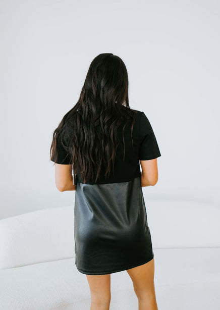 Mackenzie Faux Leather Dress