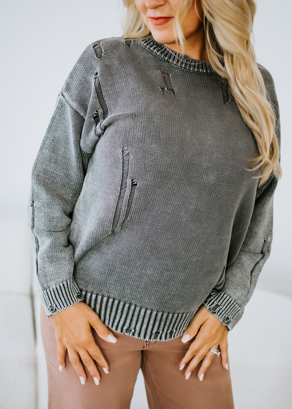 Katt Distressed Sweater