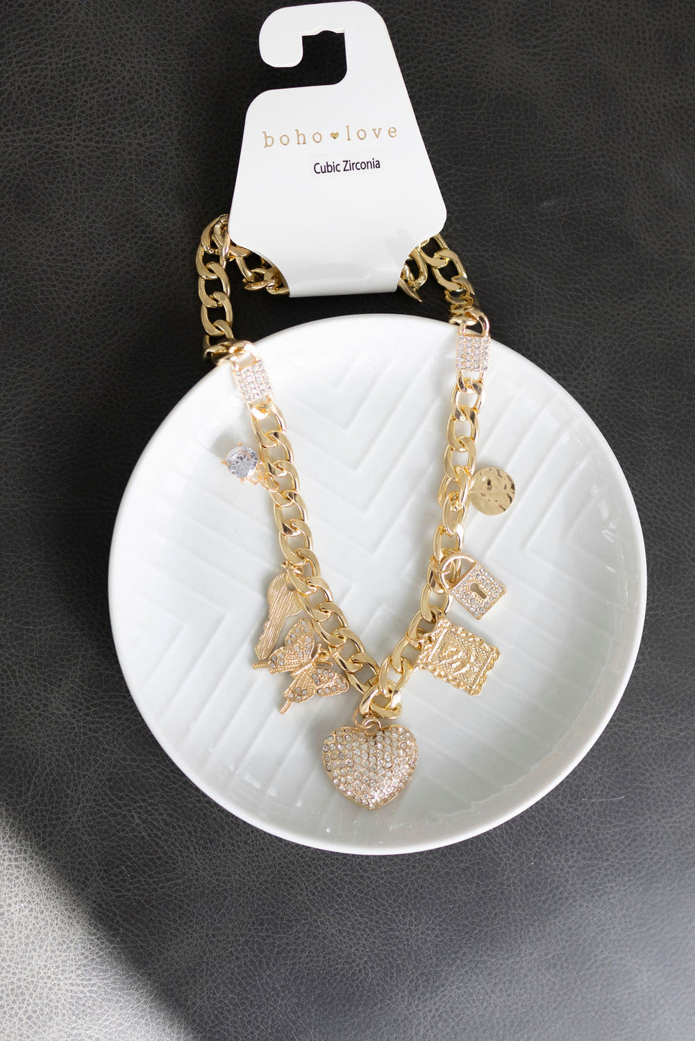 Mari Chunky Charm Necklace