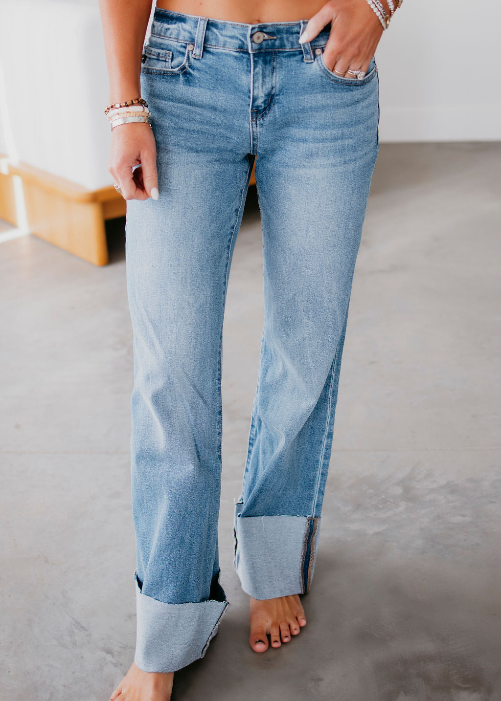 Roz KanCan Cuffed Hem Jean