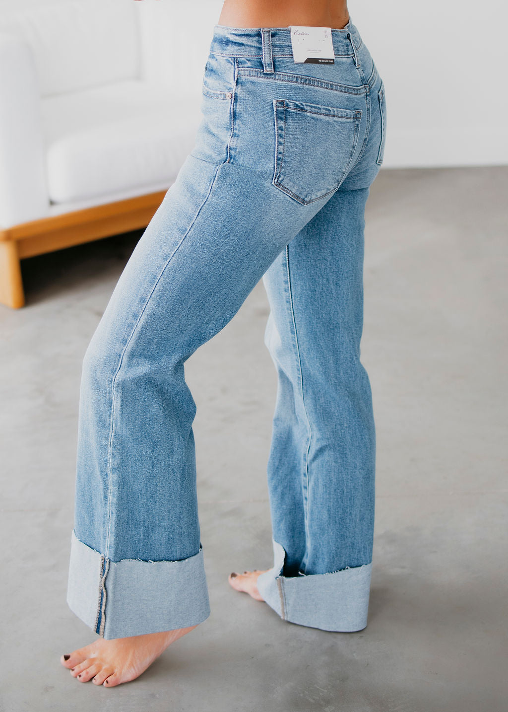 Roz KanCan Cuffed Hem Jean