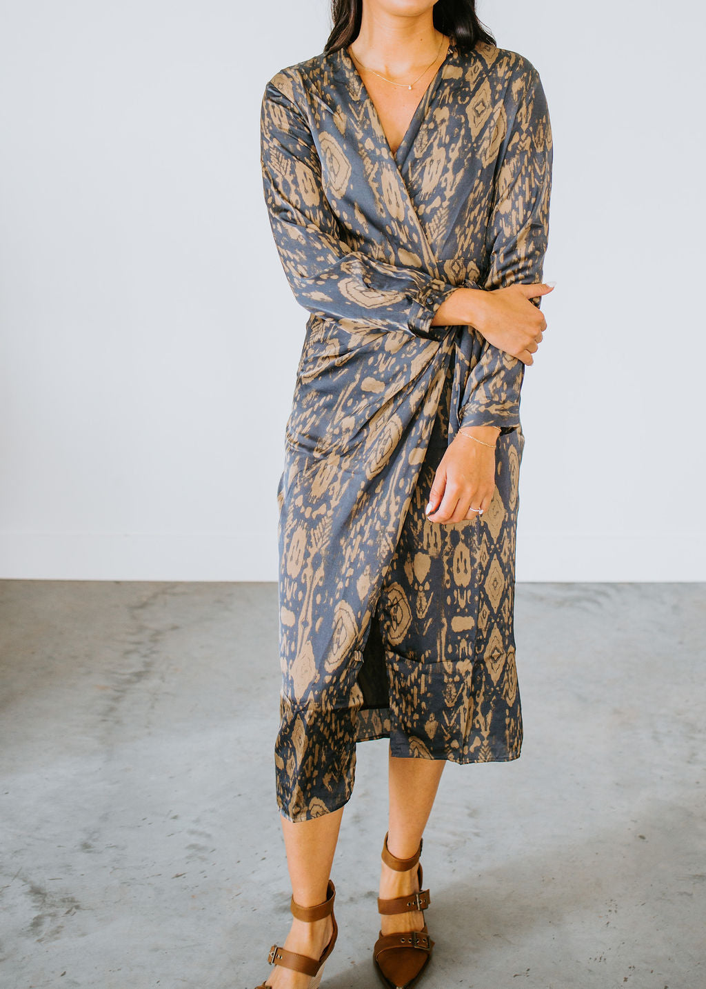 Johanna Printed Wrap Dress