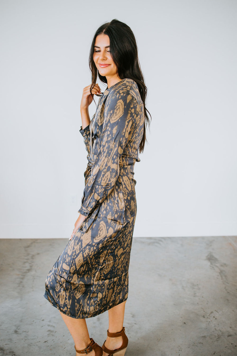 Johanna Printed Wrap Dress