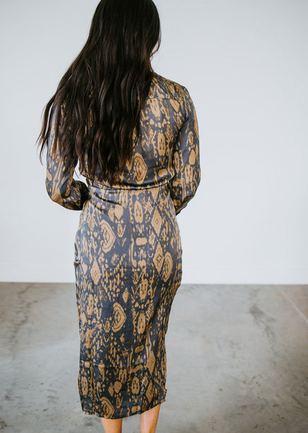 Johanna Printed Wrap Dress