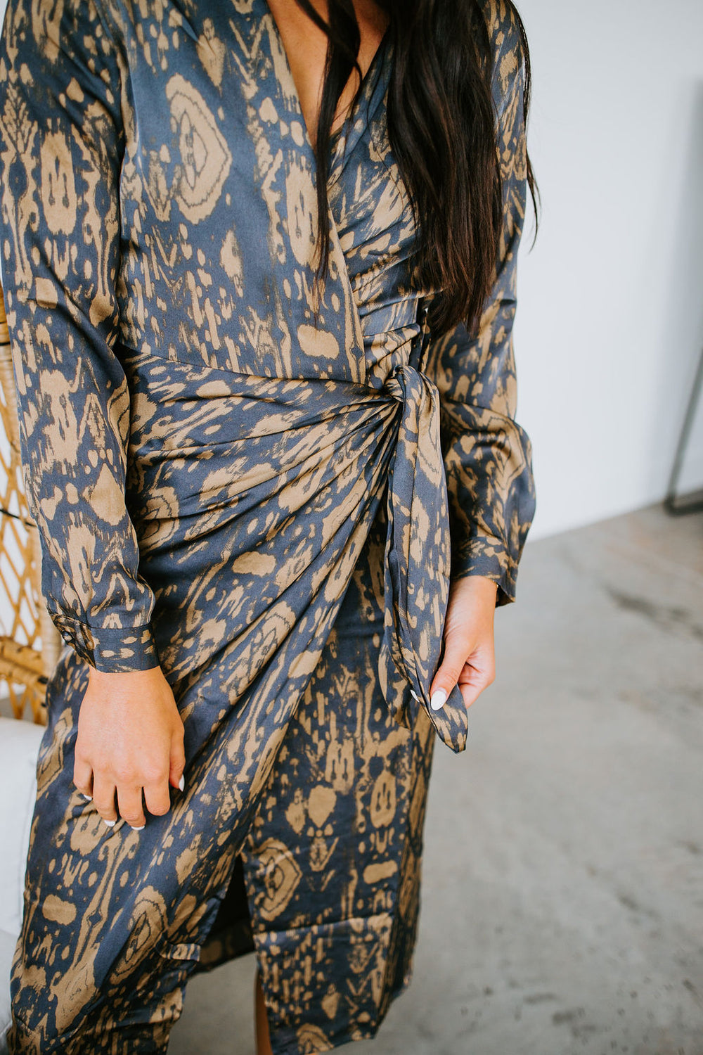 Johanna Printed Wrap Dress