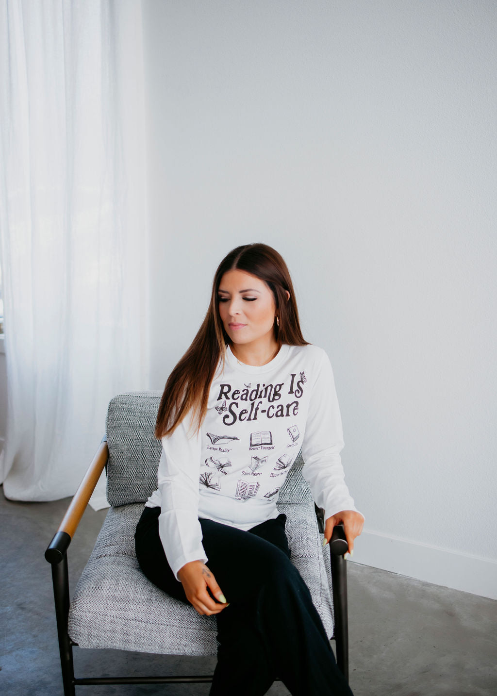 Reading is Self Care Long Sleeve Top