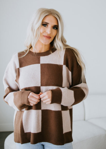 Stasie Checkered Sweater