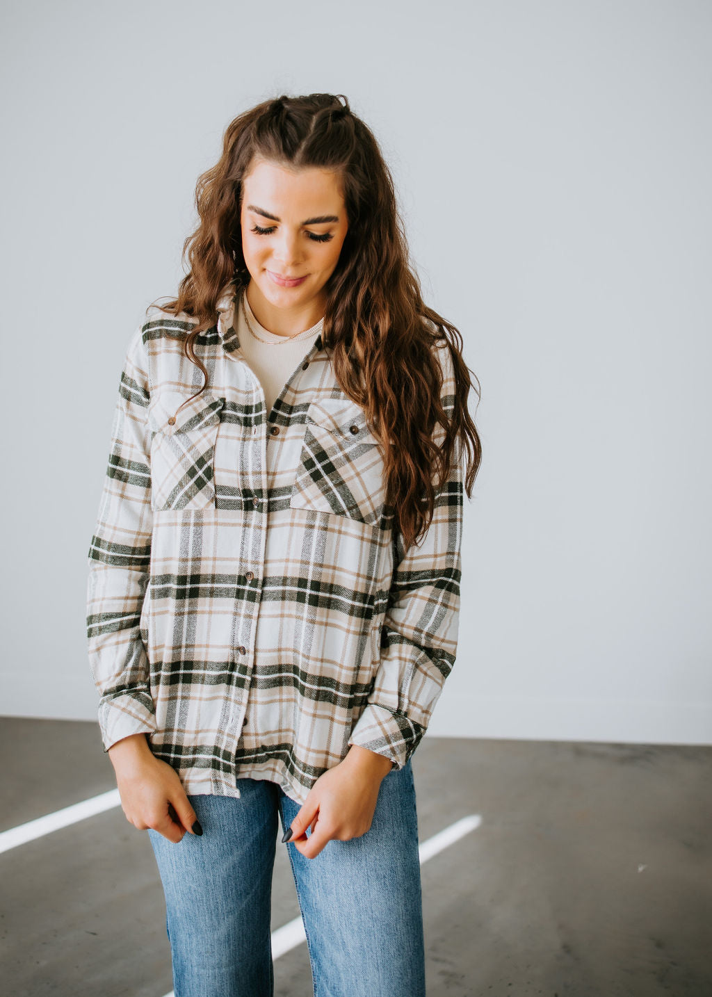 Tracy Plaid Top