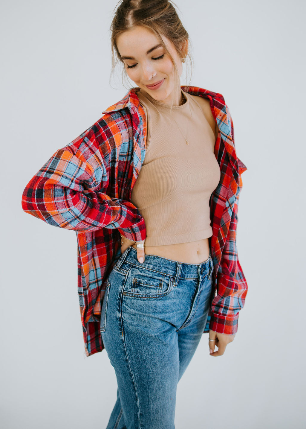 image of Granger Plaid Top