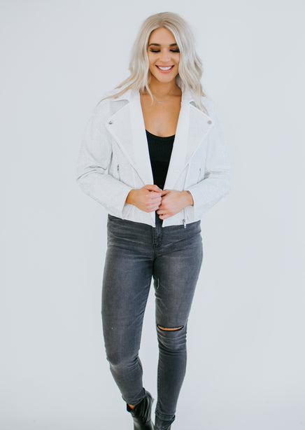 Bethanee Studded Moto Jacket