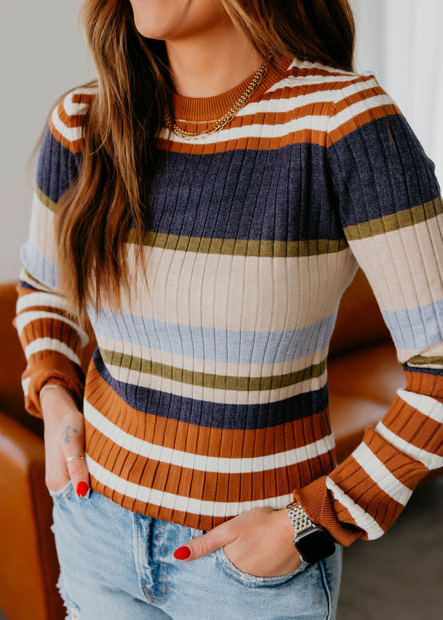 Ashlie Striped Sweater