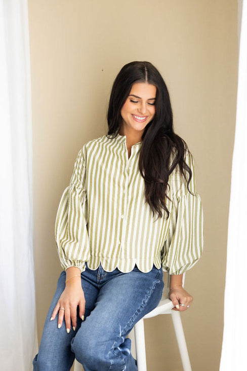 Reeves Striped Blouse