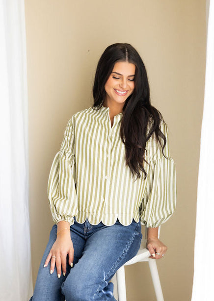 Reeves Striped Blouse product view