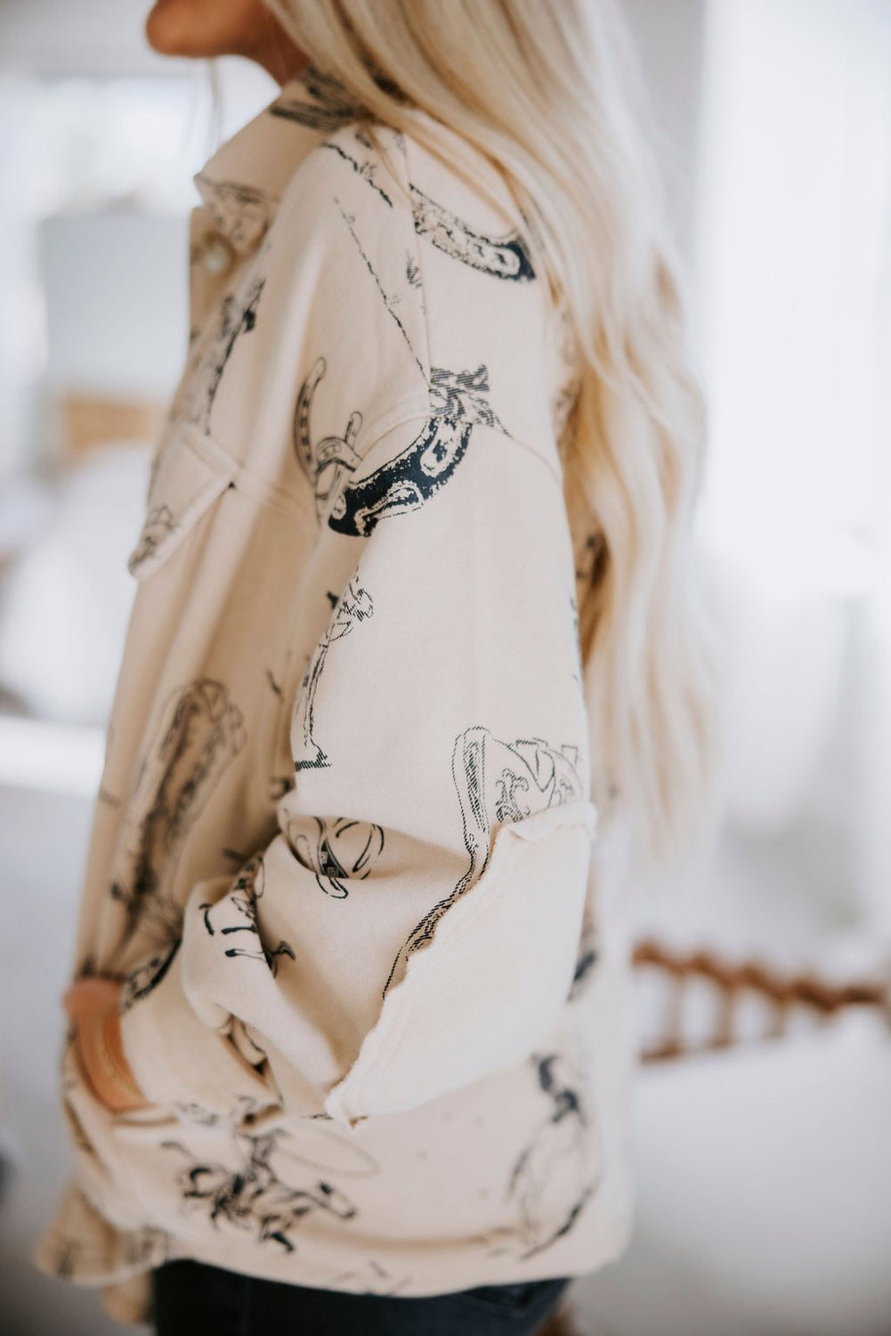 Bindie Western Print Shacket