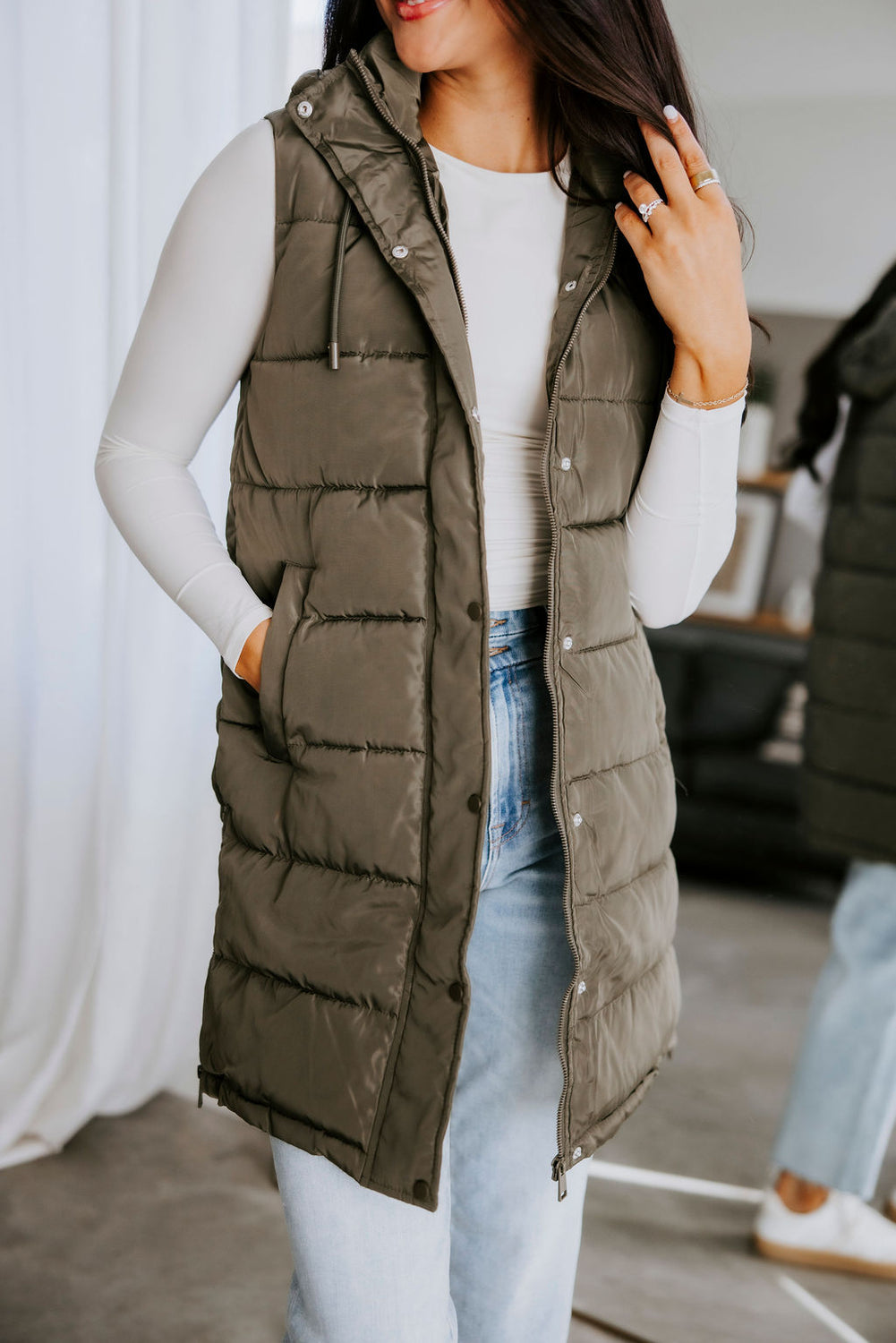 Peyton Hooded Puffer Vest