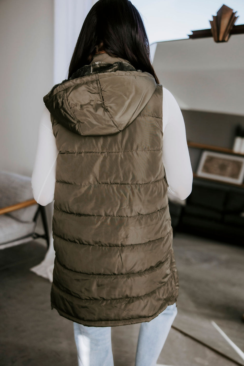 Peyton Hooded Puffer Vest