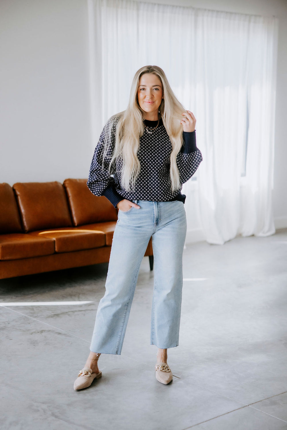 Hendrix Diamond Knit Sweater