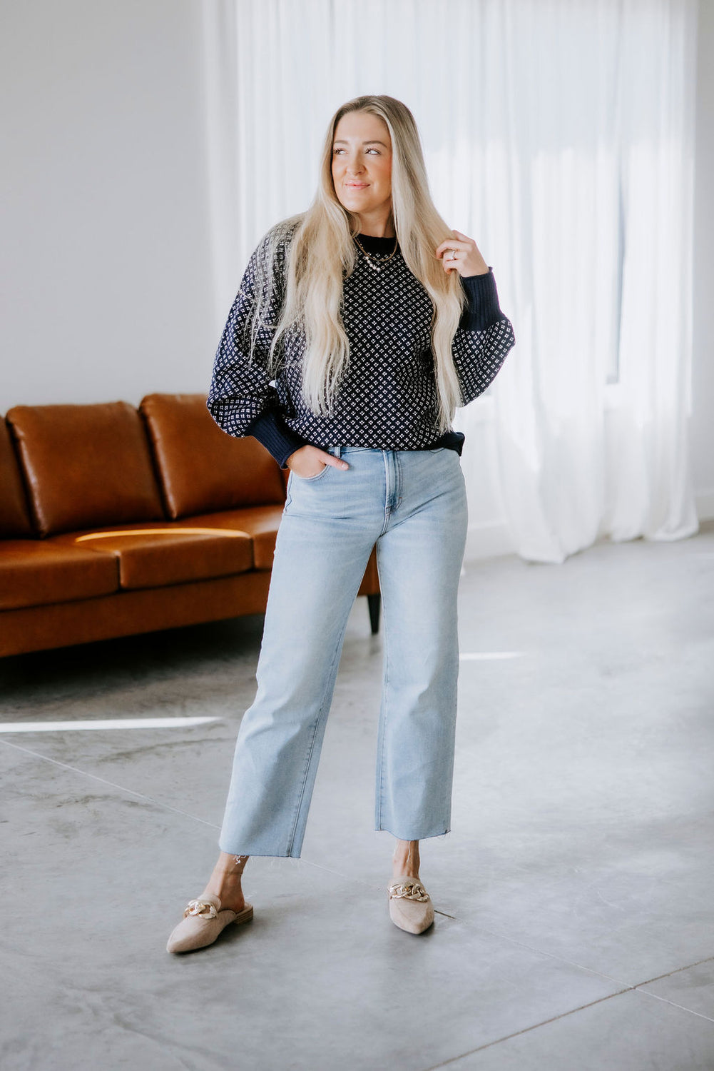 Hendrix Diamond Knit Sweater