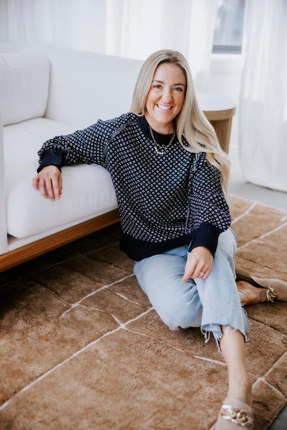 Hendrix Diamond Knit Sweater