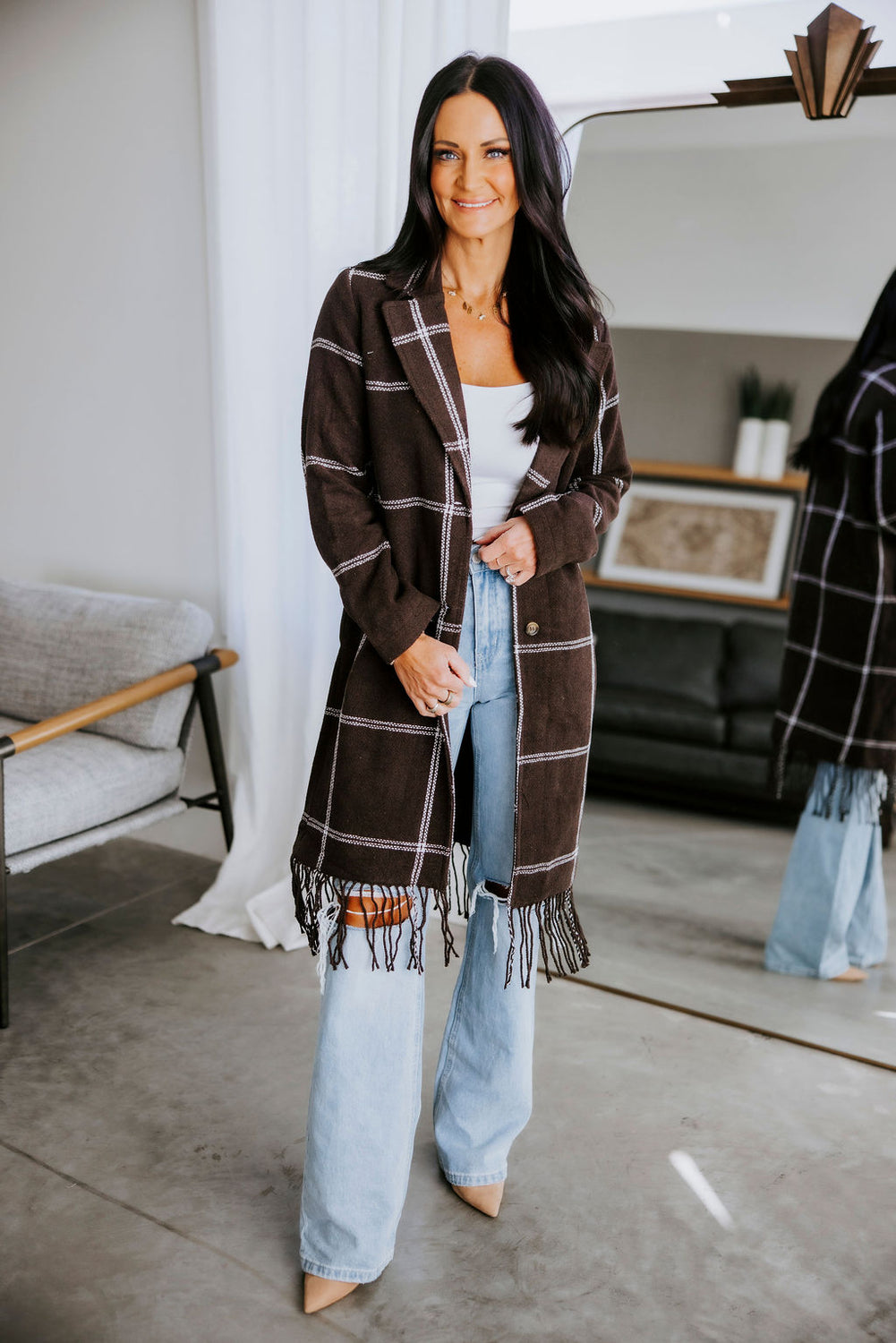 Luciana Fringe Coat
