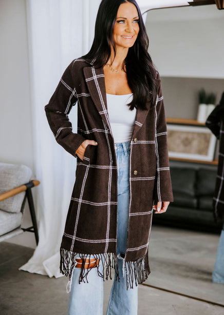 Luciana Fringe Coat product view