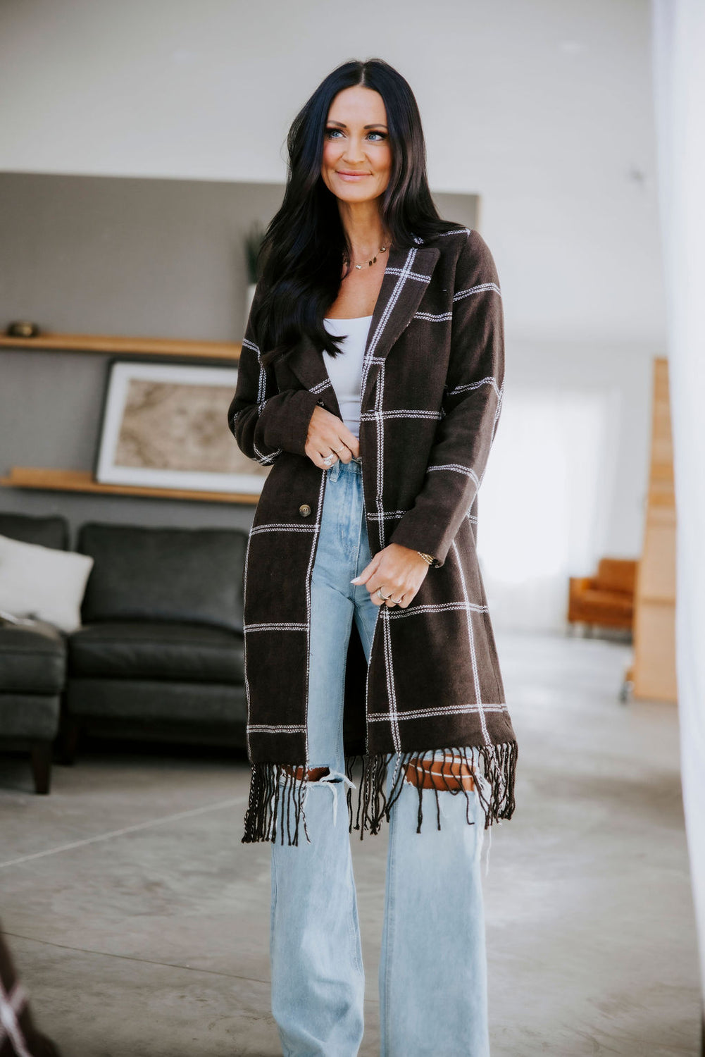 Luciana Fringe Coat
