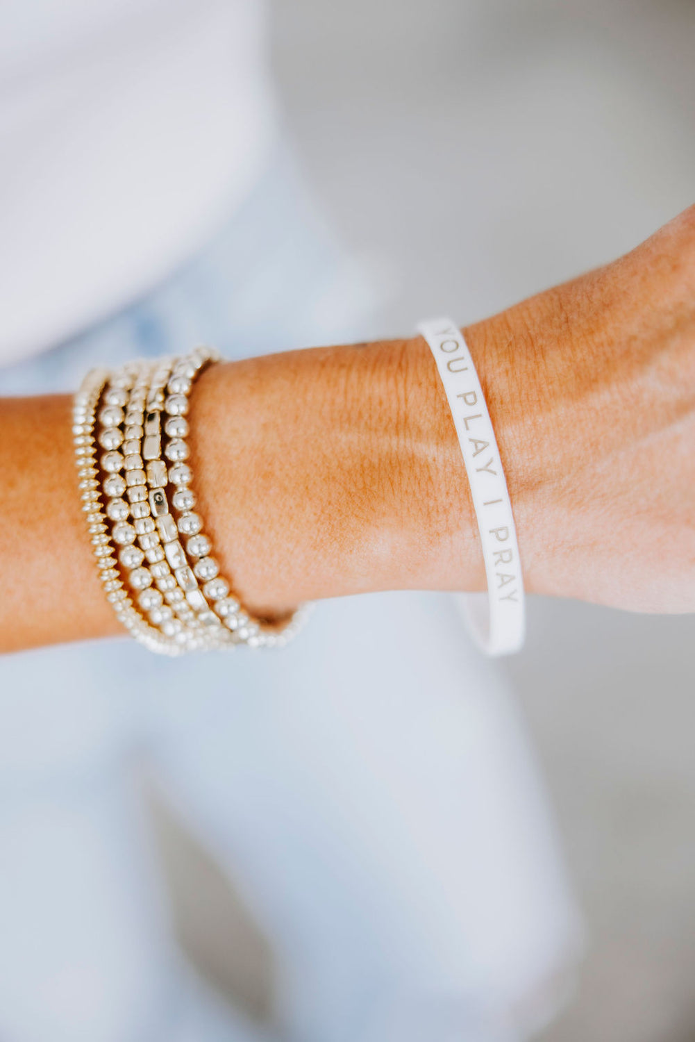 You Play I Pray Silicone Bracelet