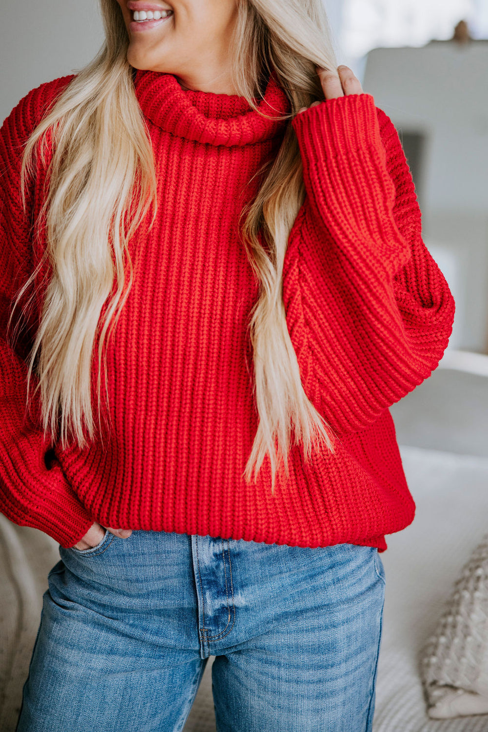 Amherst Funnel Neck Sweater by Lily and Lottie