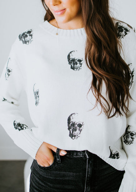 Skull Knit Sweater