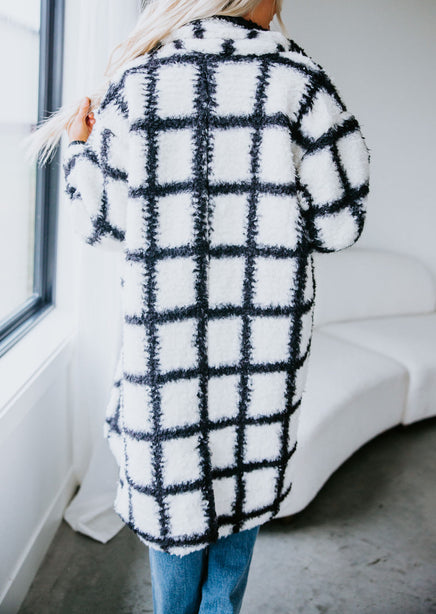 Sheila Plaid Sherpa Coat