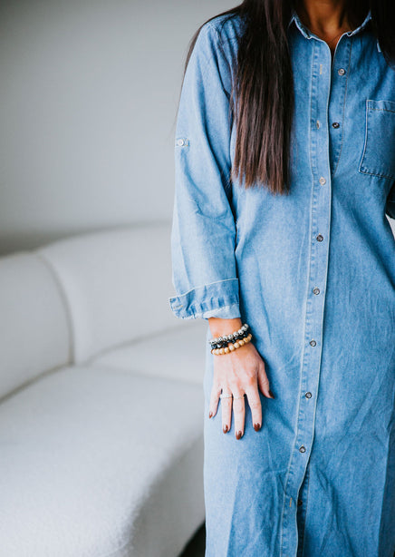 Rosa Midi Denim Dress