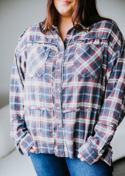 Chaelor Washed Plaid Shirt