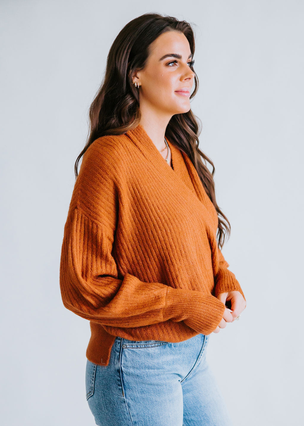 Jerica Surplice Sweater