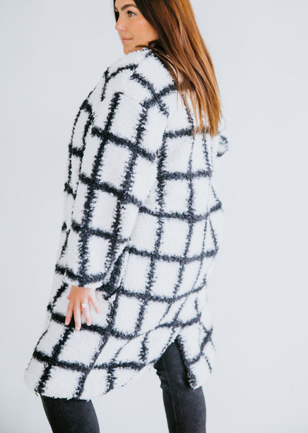 Sheila Plaid Sherpa Coat