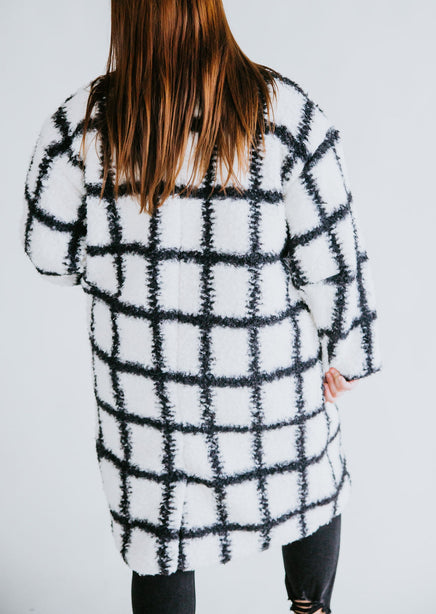 Sheila Plaid Sherpa Coat