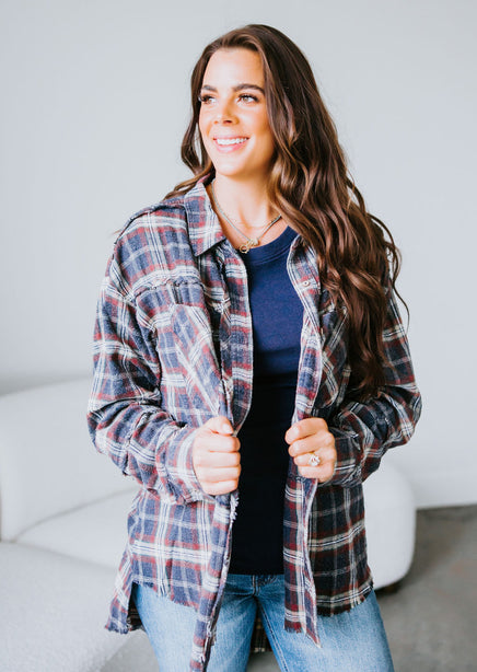 Chaelor Washed Plaid Shirt