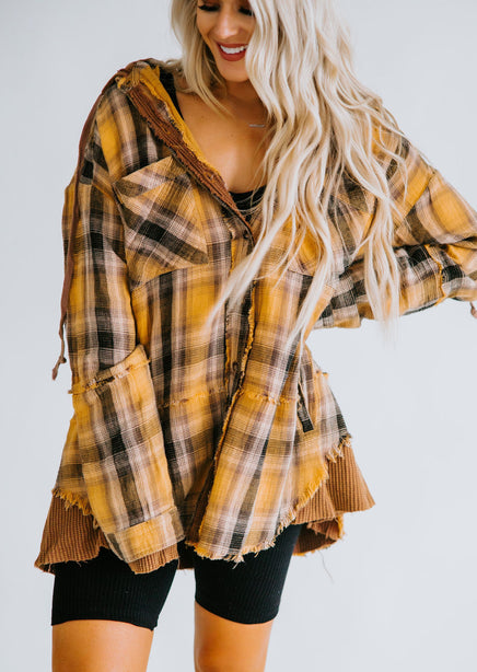 Lizzie Washed Plaid Shirt