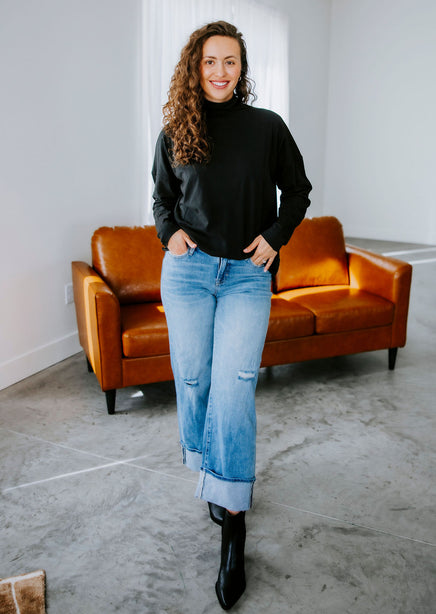 Davey Slouchy Turtleneck Top product view